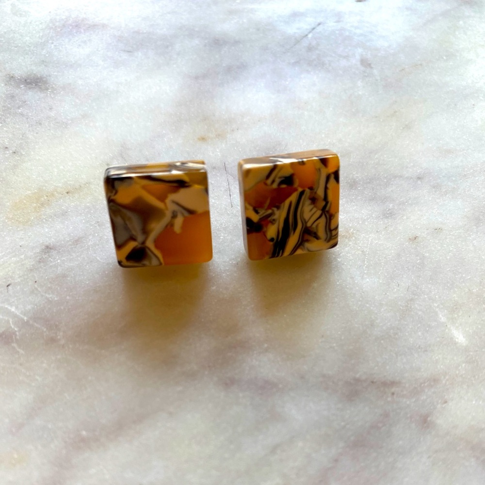 Machete acetate earrings